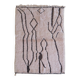 Pale Pink Berber Rug - 173 x 116 cm
