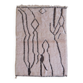 Pale Pink Berber Rug - 173 x 116 cm