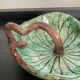 Vintage water lily pocket in enameled ceramic