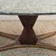 Table in rosewood and marble by Vittorio Dassi for Mobili Moderni Lissone, 1950