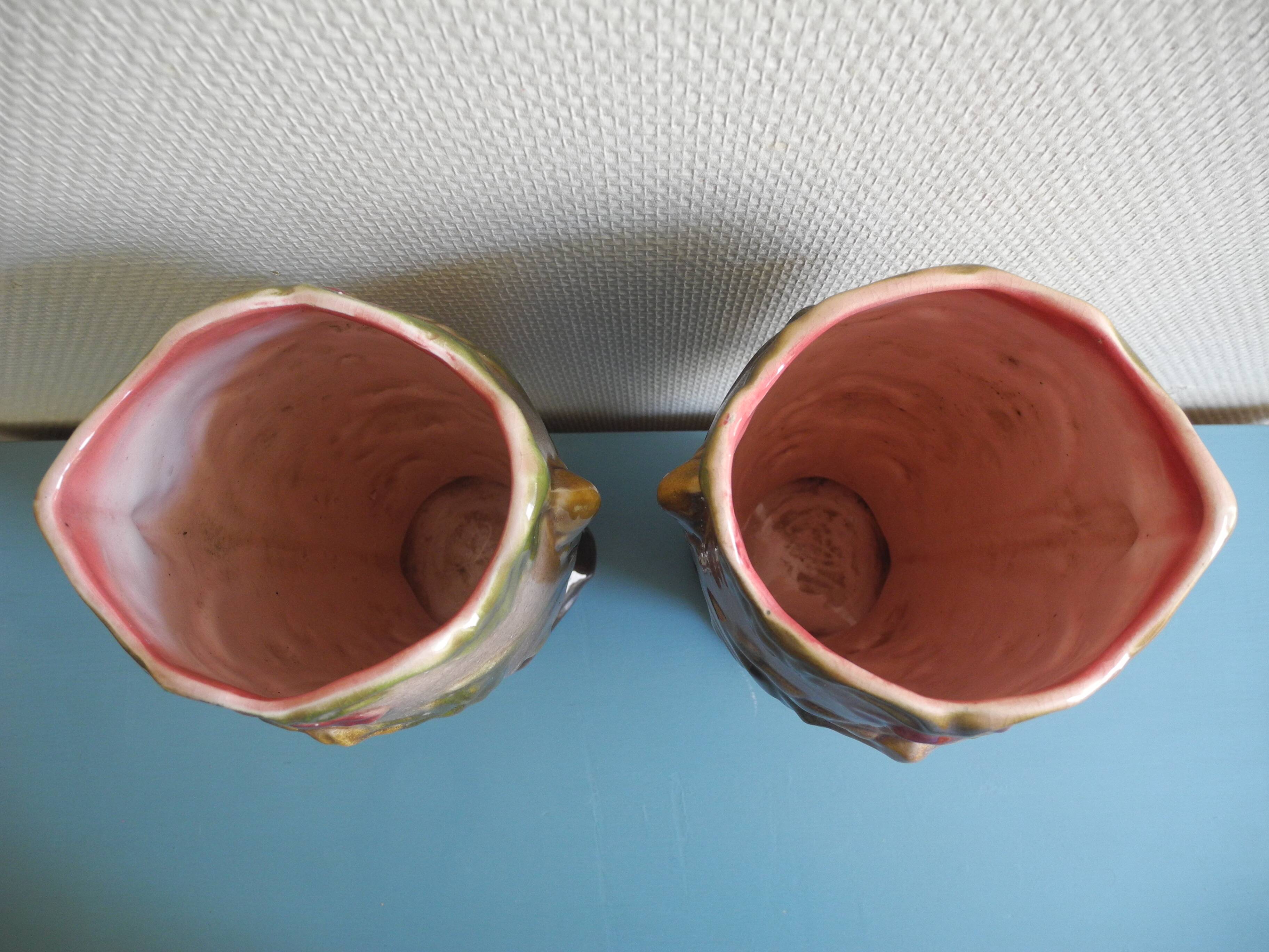 earthenware trim barbotine planter vases french fireplace set planter