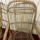 Pair of vintage rattan armchairs, Italy 1950