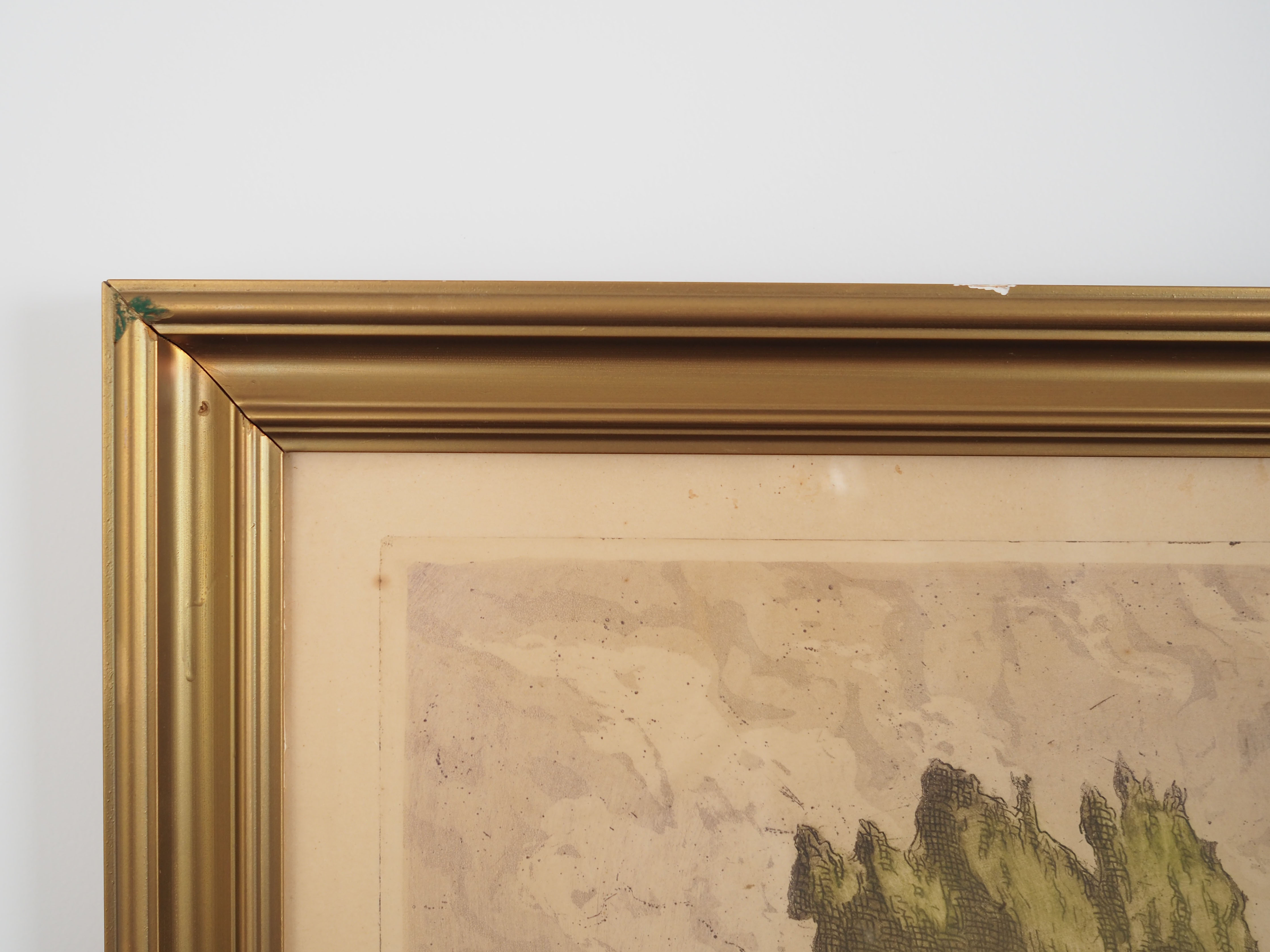 Peinture « The Windmill », design scandinave, années 1970