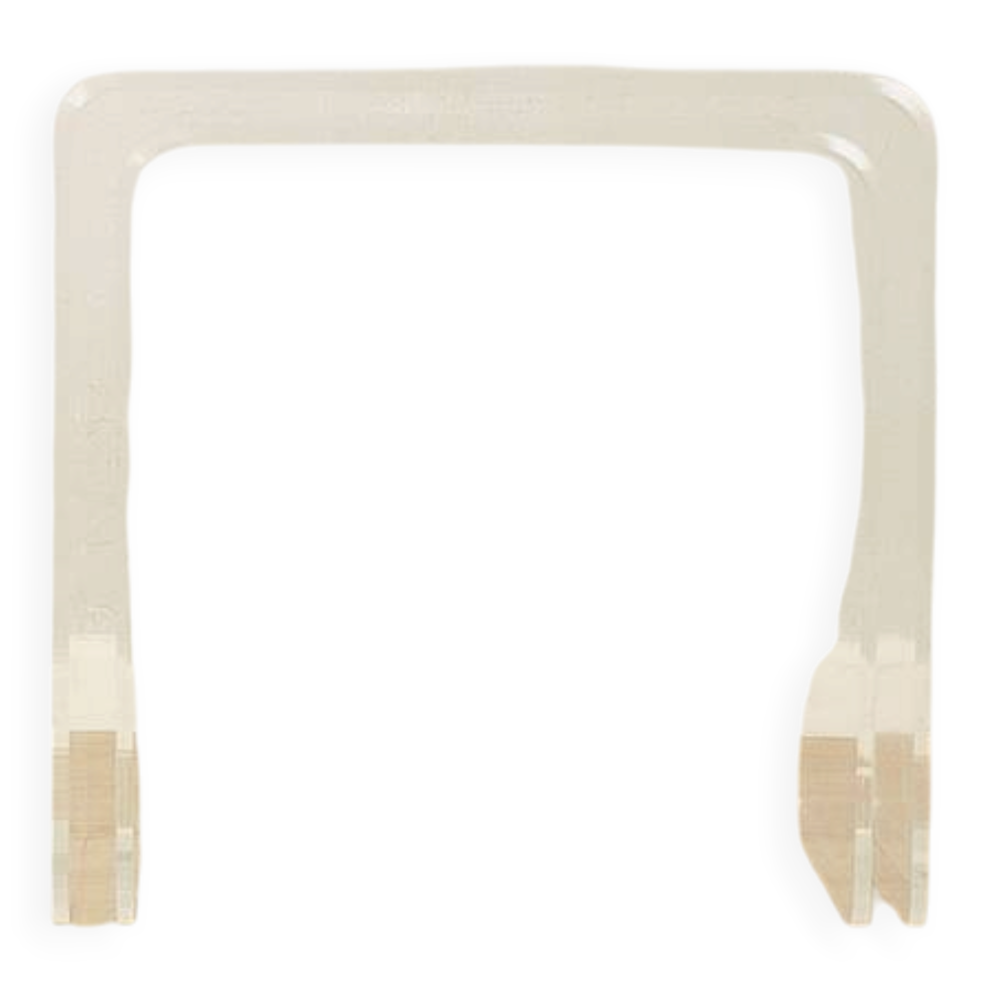 Minimalist side tables made of transparent acrylic glass, Space Age style, 1970s, set of 2