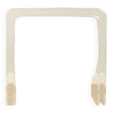 Minimalist side tables made of transparent acrylic glass, Space Age style, 1970s, set of 2