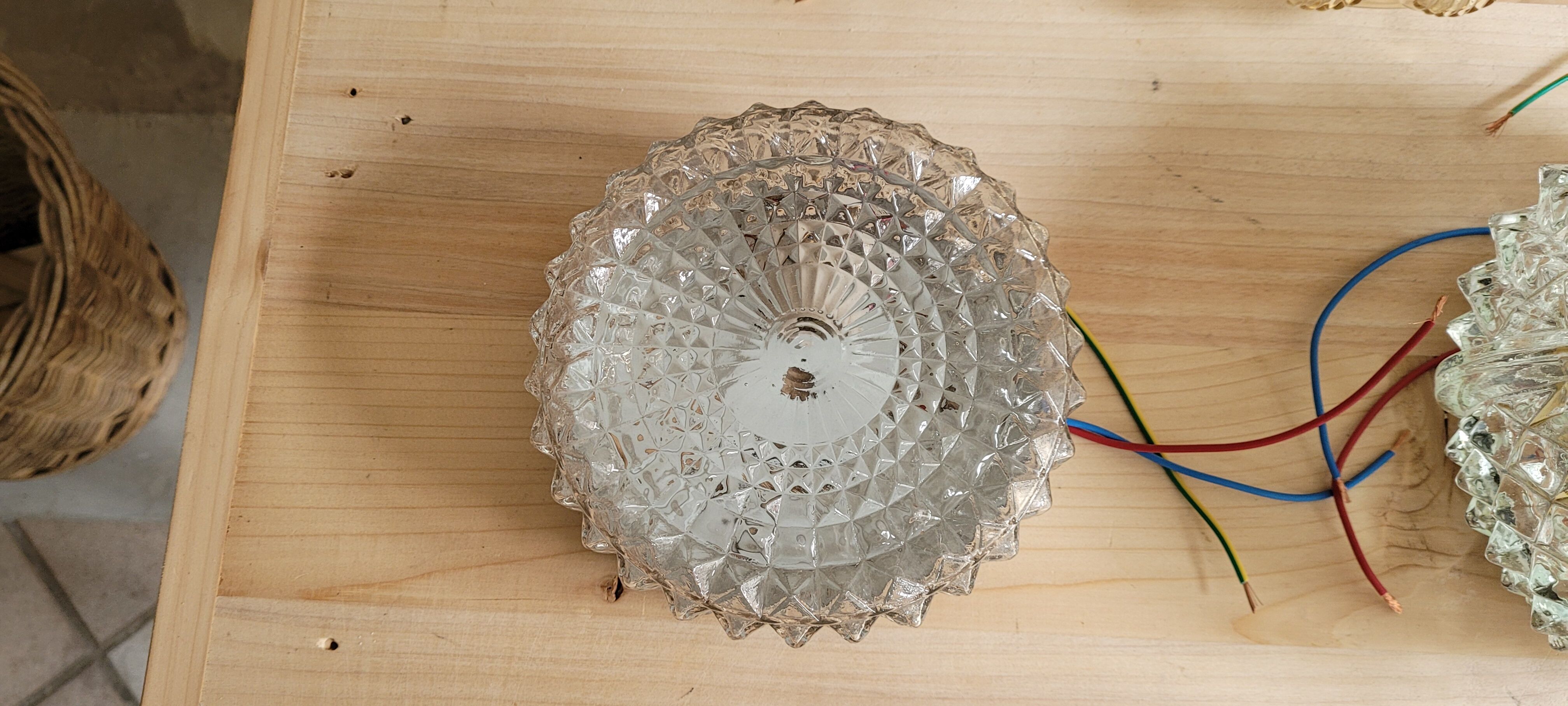 Set of 5 vintage ceiling lights