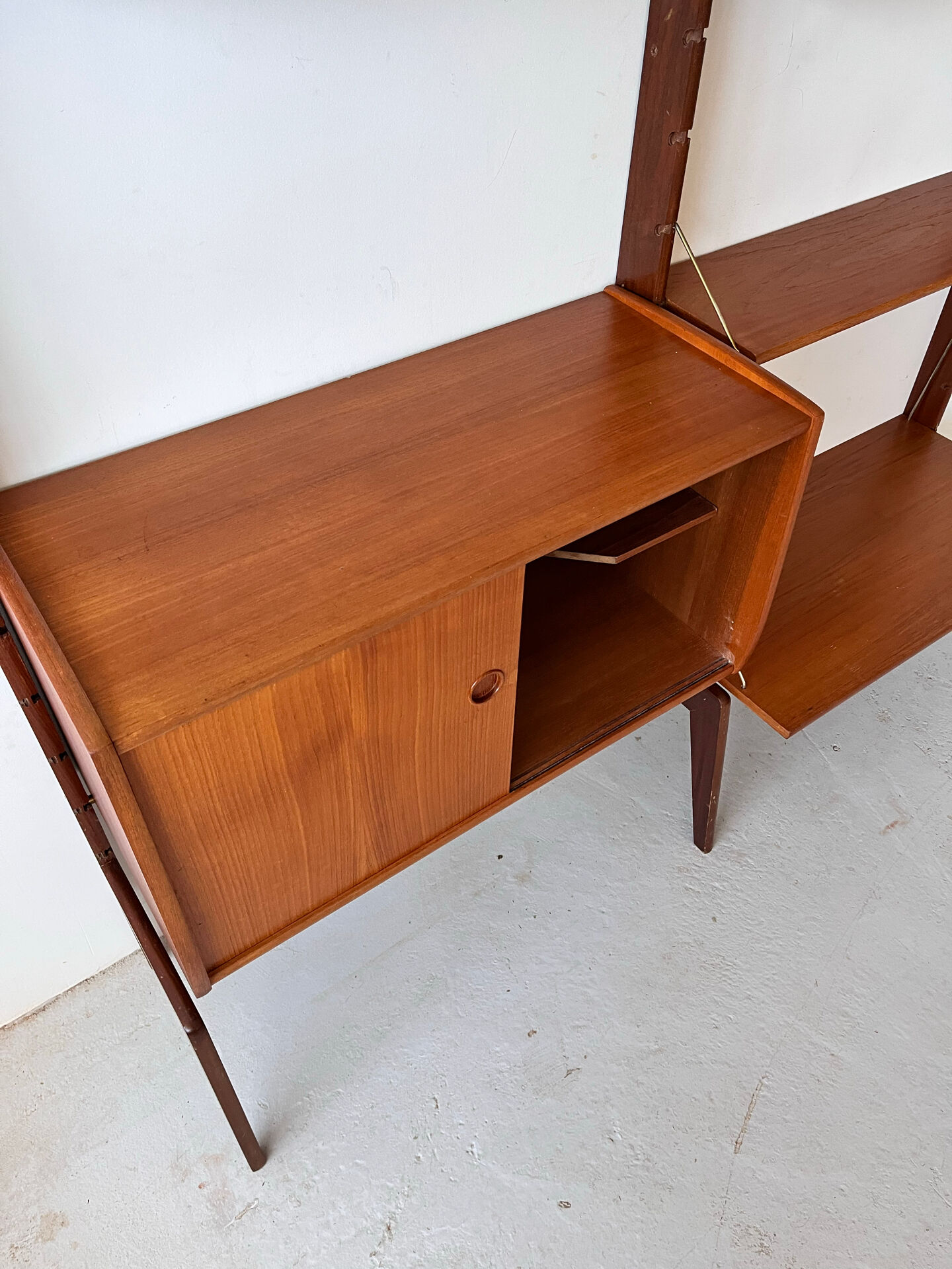 Teak Mid Century Modular Bookcase, 1960’s Norway
