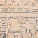 6x8 Vintage Cream & Black Oriental Persian Rug, 176x259Cm