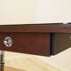 Mahogany desk, Italian design, 1980s, made in Italy