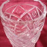 St Louis crystal vase signed