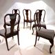 Lot de 5 chaises de salle à manger en acajou de style Reine Anne, 1920