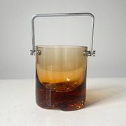 Seau à glace verre fumé Pierre Schneider