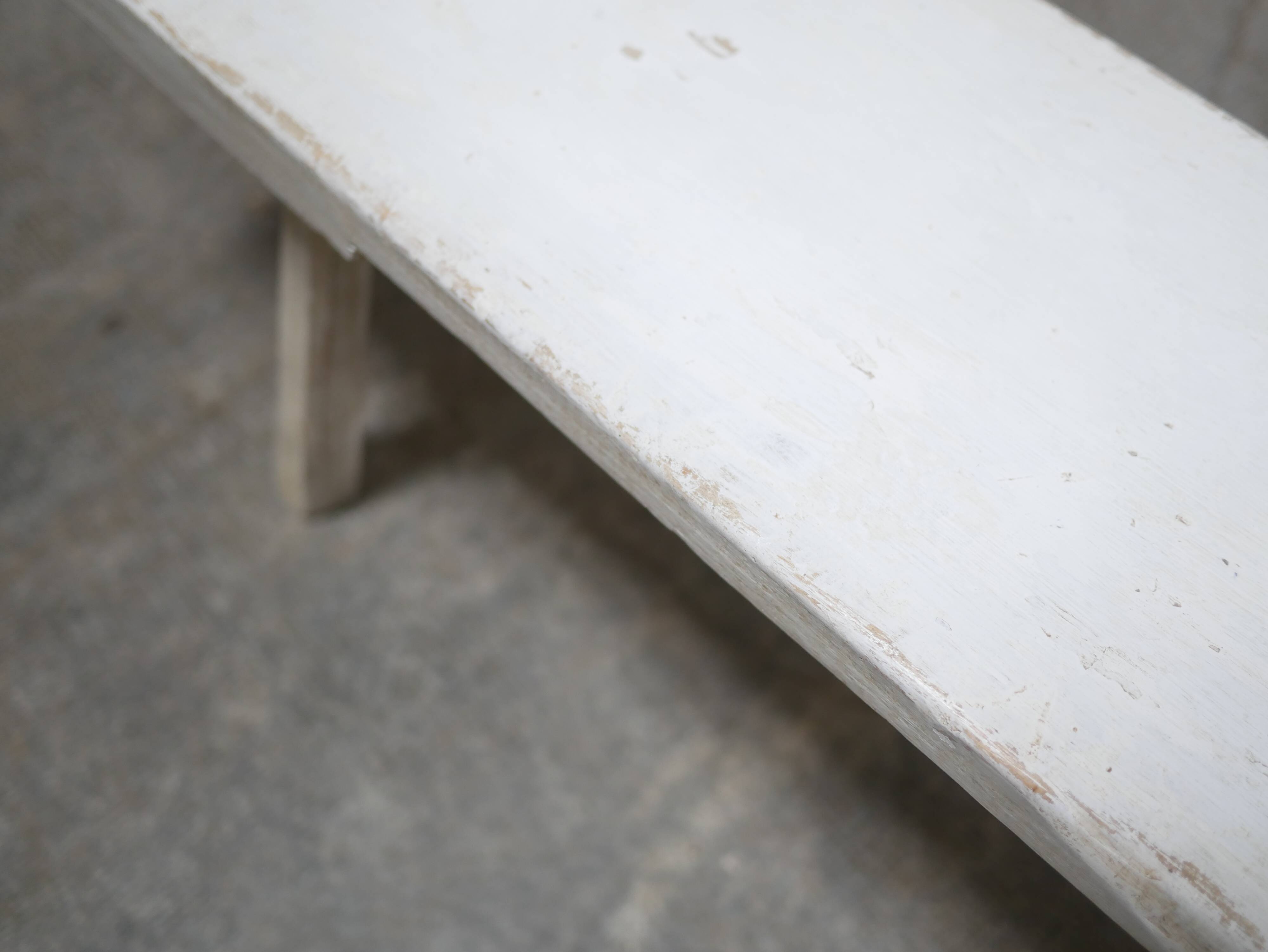 Vintage wooden farmhouse bench