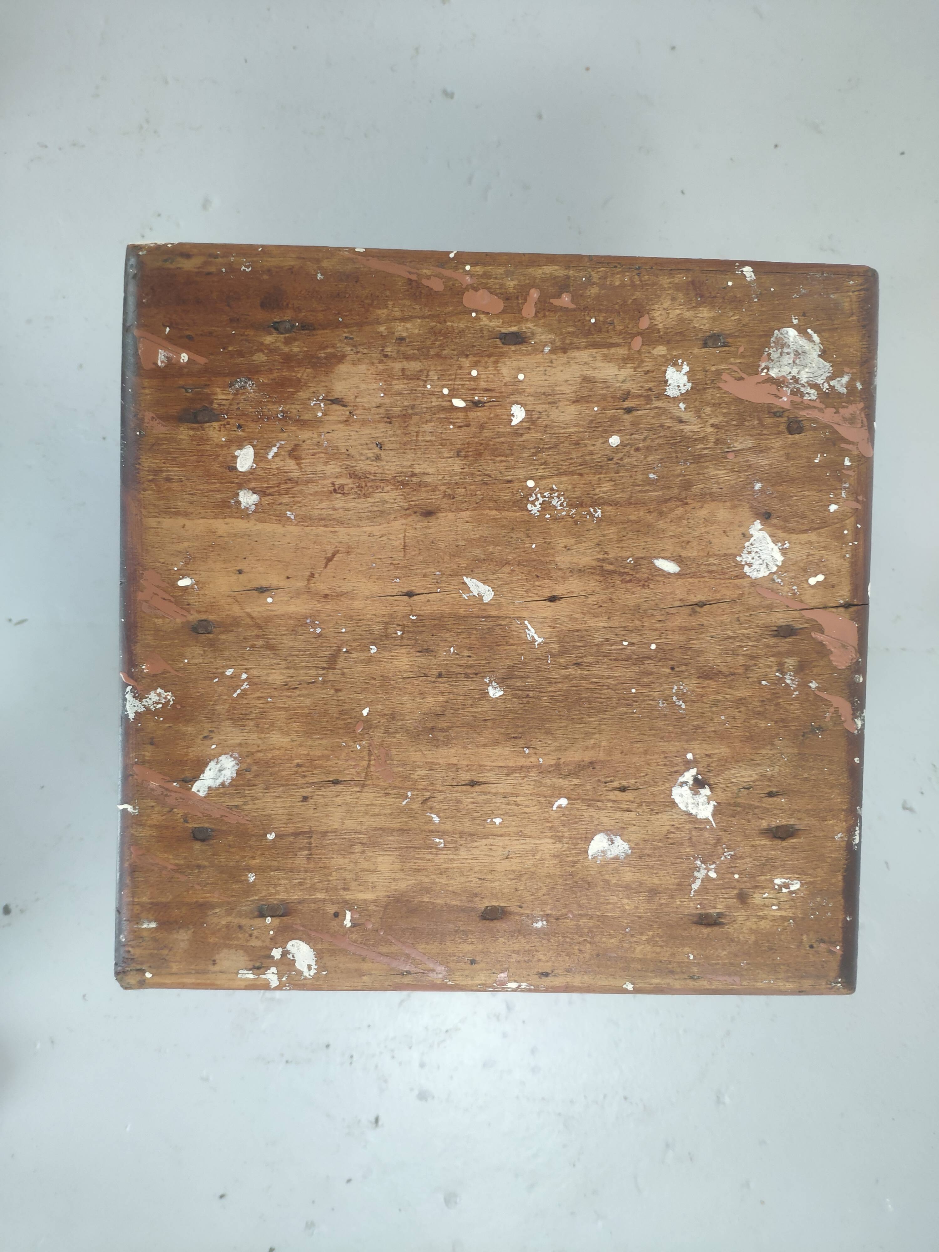 Vintage wooden painter's stool