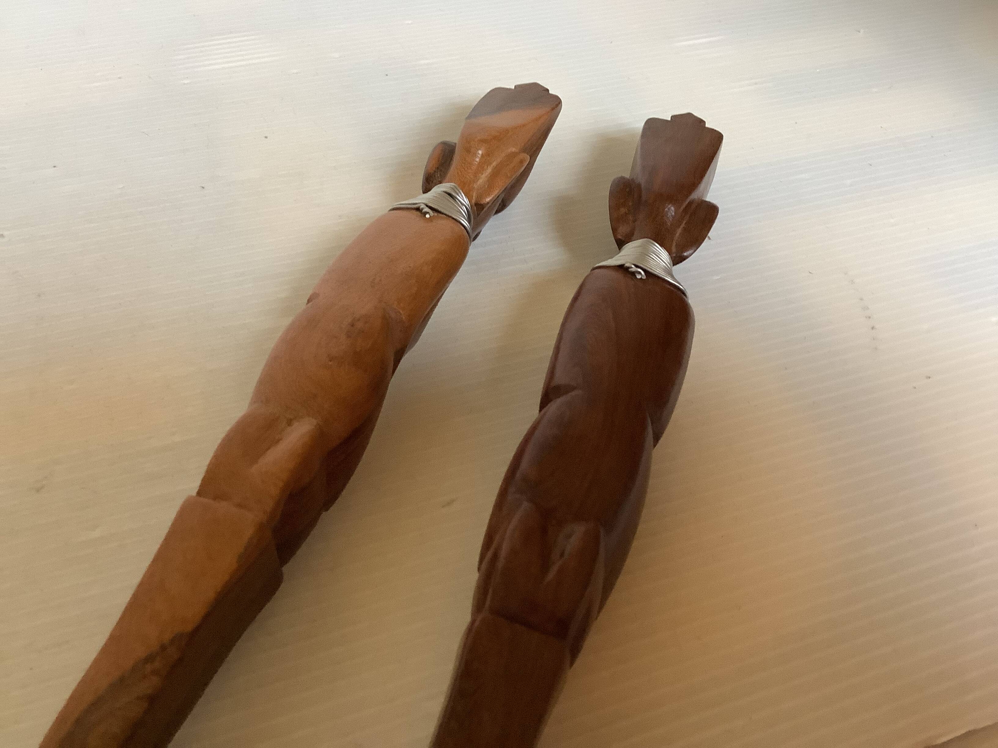 Large wooden cutlery from Africa