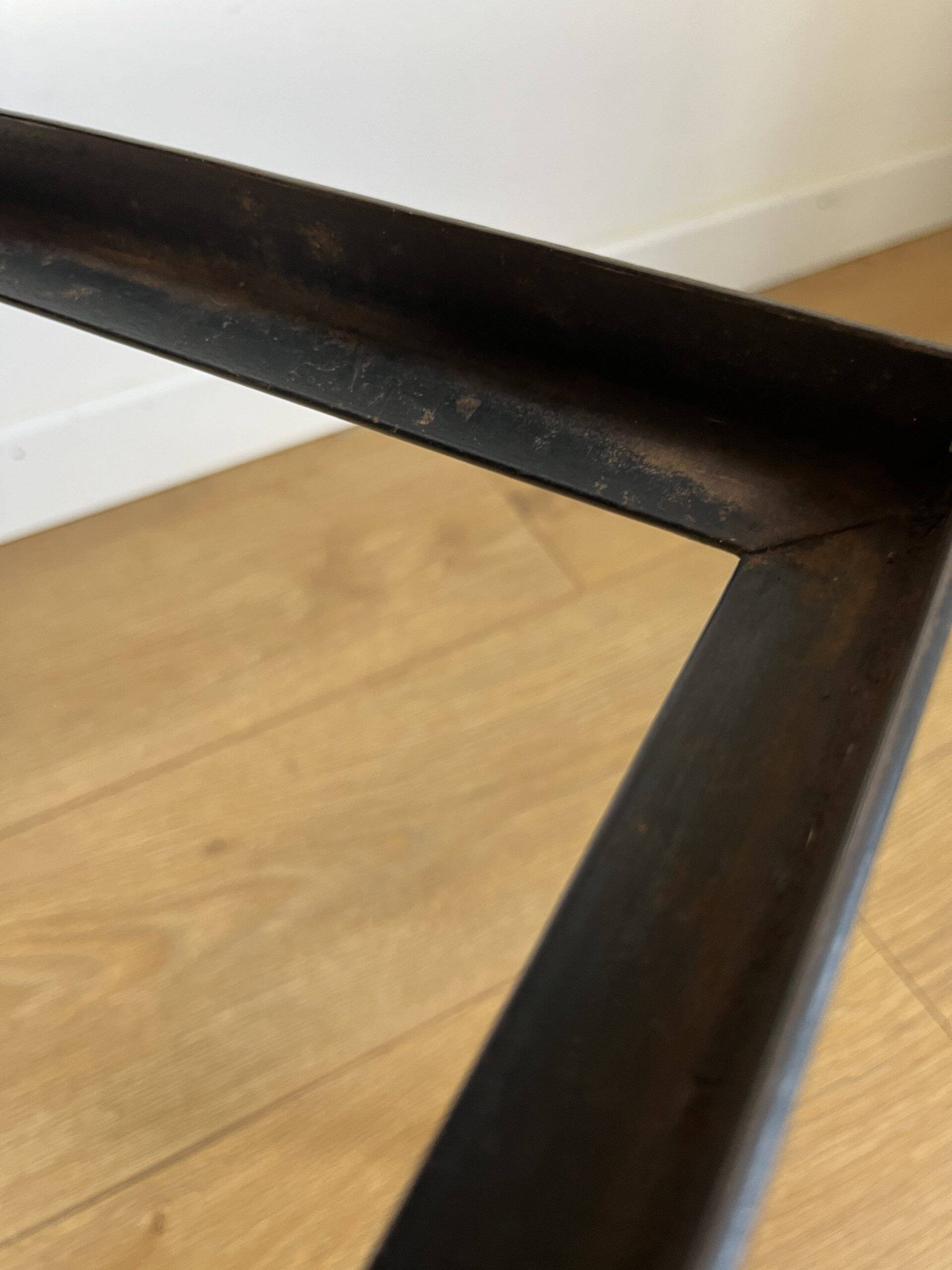 Blue ceramic coffee table by Robert & Jean CLOUTIER circa 1960