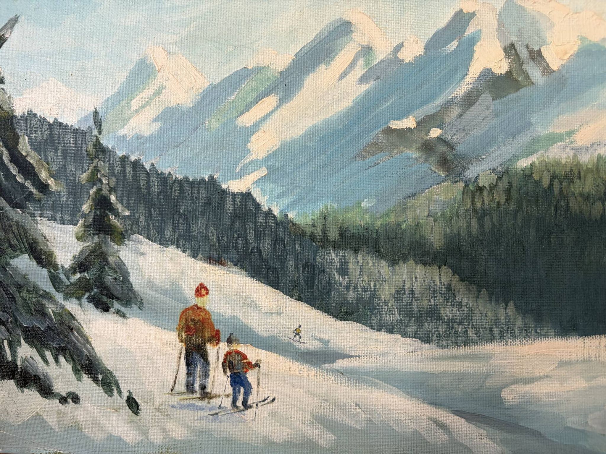 Oil painting landscape signed 40cm x 55cm
