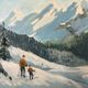 Paysage à l’huile signé 40cmx55cm