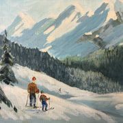 Oil painting landscape signed 40cm x 55cm