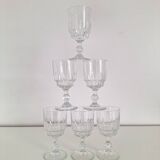 Vintage stemmed aperitif glasses