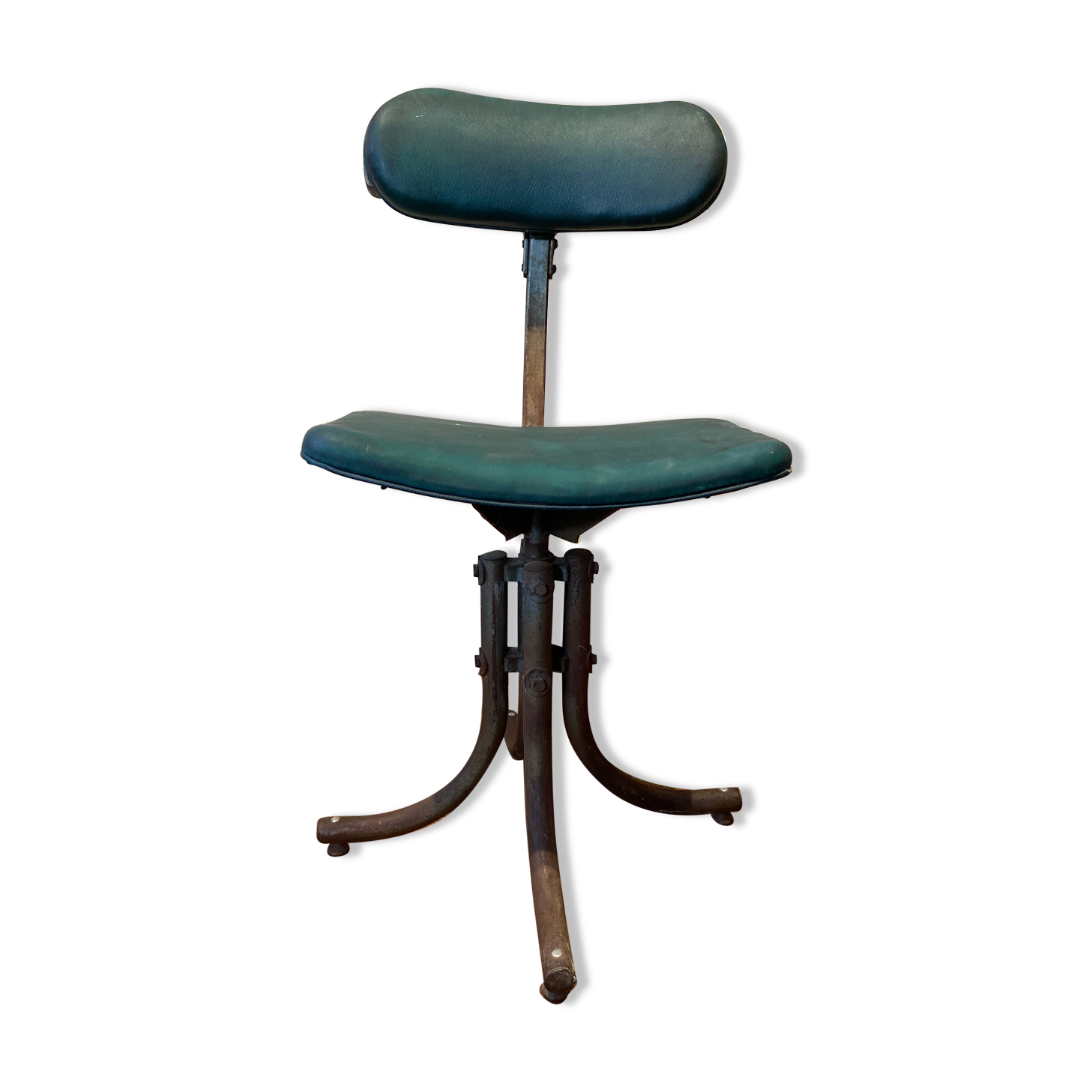 Bienaise industrial workshop chair green fabrics 1951