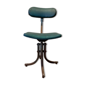 Bienaise industrial workshop chair green fabrics 1951