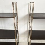 Pair of twisted string wall shelves