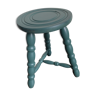 Matte green tripod stool