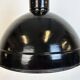 Suspension industrielle en émail noir, 1950s