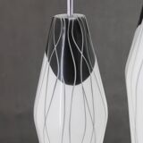 1970s Glass Pendant , Czechoslovakia
