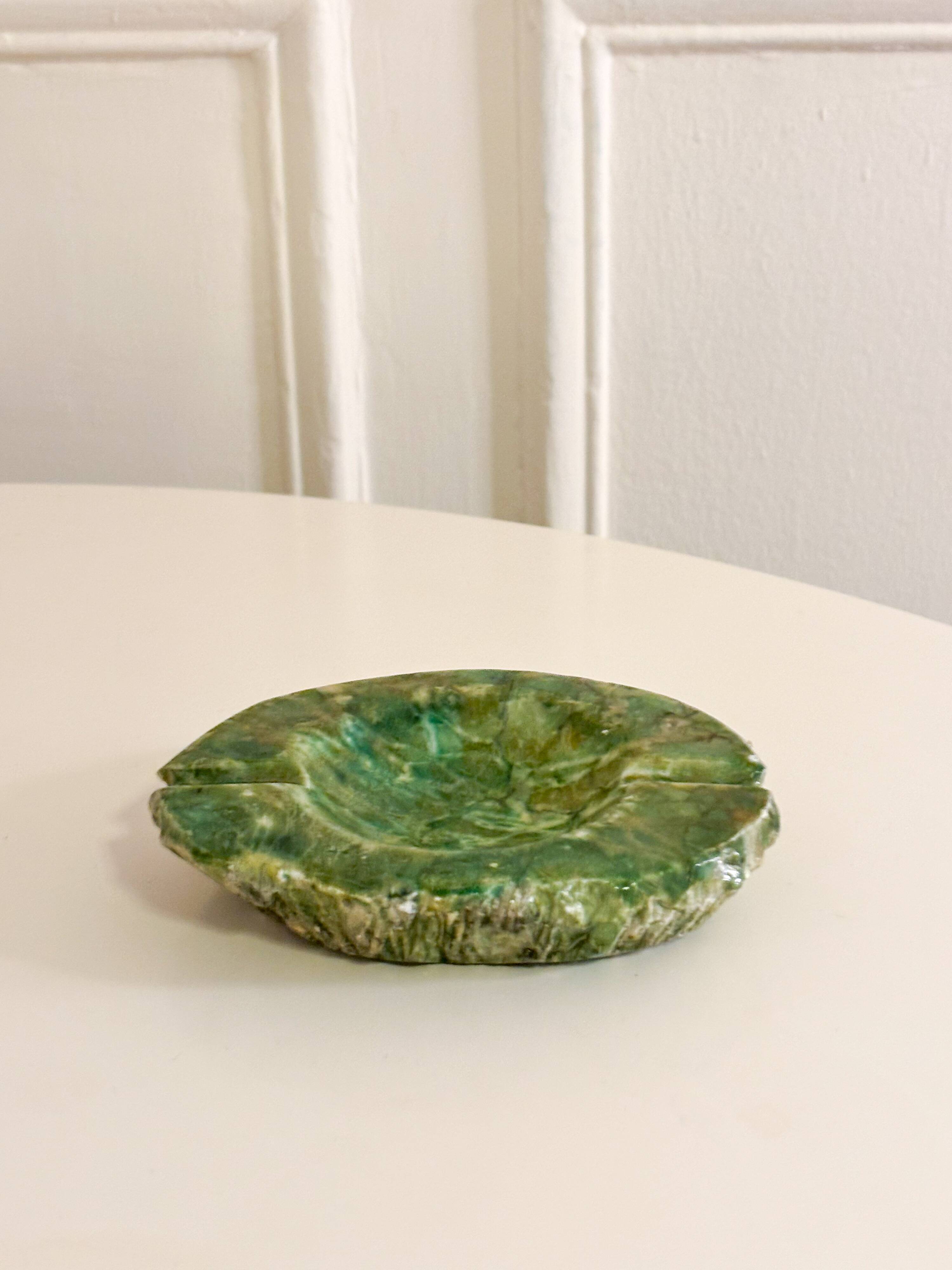 Alabaster ashtray, Green, 1960