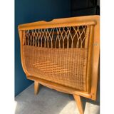 Rattan cot