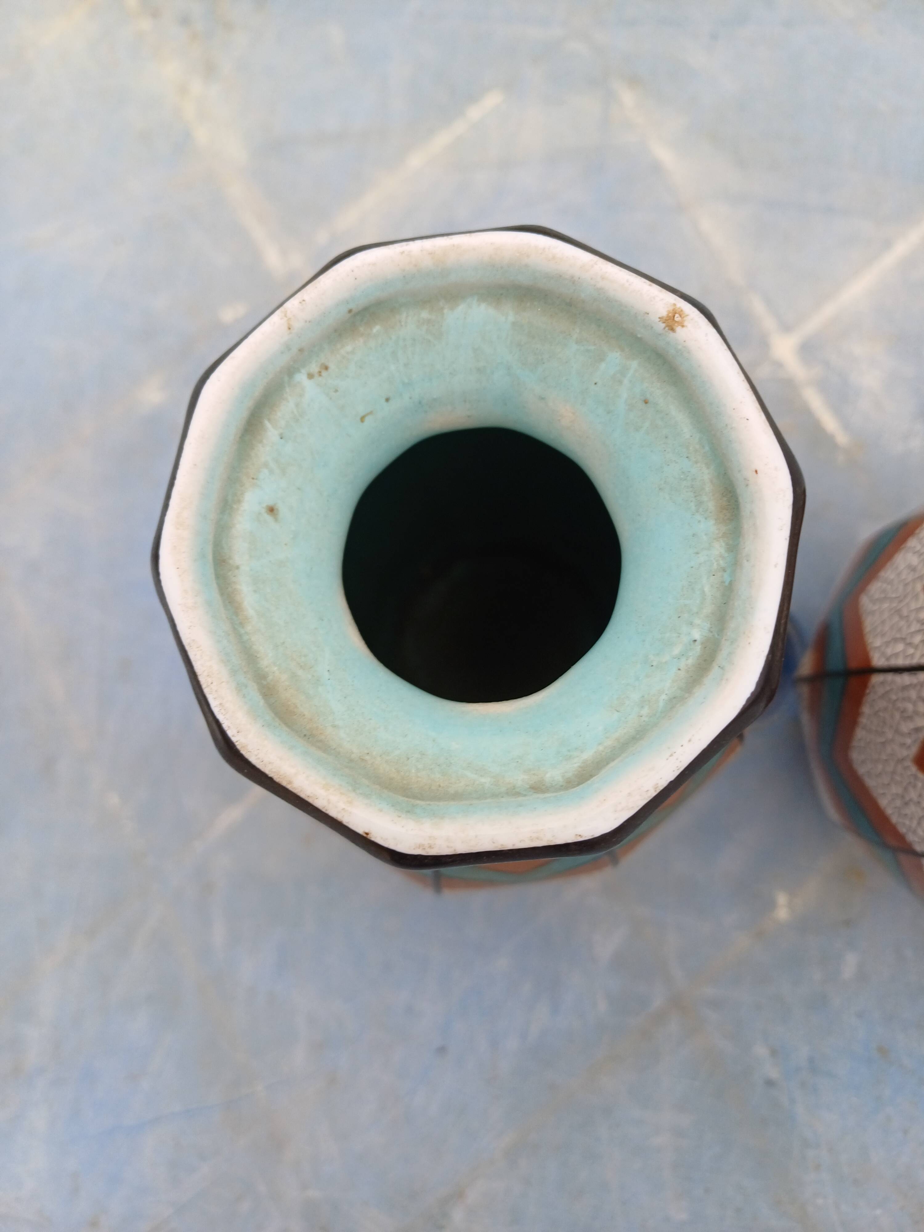 Paire de Vases Art Déco Sarreguemines