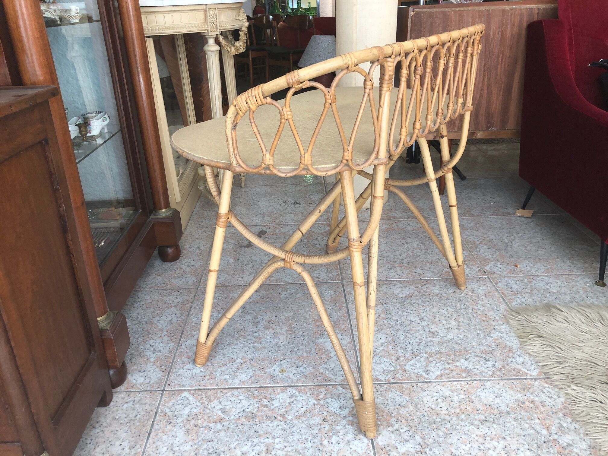 Rattan desk