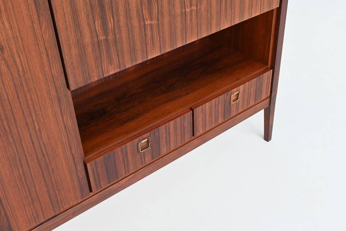 Topform highboard rosewood and brass Netherlands 1960