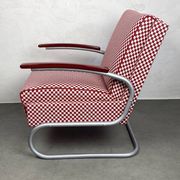 Thonet S-411 Armchair "Red & White"