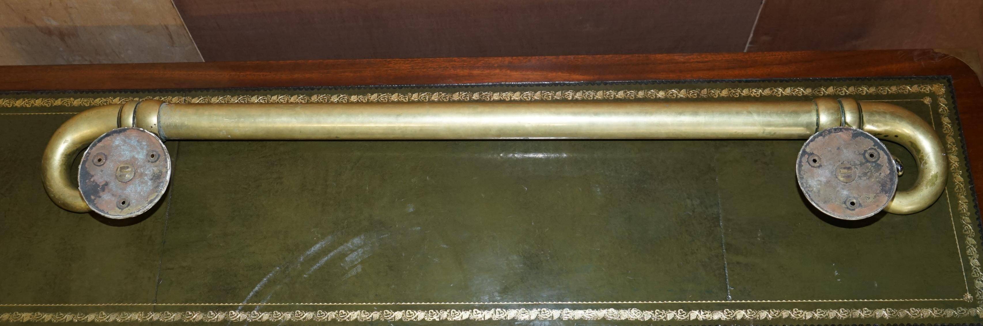 Pair of very large antique Victorian brass door handles.
