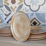 Complete table service in marsh stoneware, 92 pieces