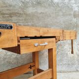 Workbench side table bathroom furniture beech