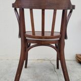 Office chair signed Baumann bistro style curved wood - 1930s
