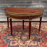 Half moon table in mahogany era Louis XVI XVIII th century