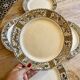 Set of 6 vintage flat plates model Elisabeth from HBCM
