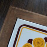 70s earthenware tile trivet