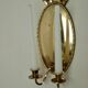 Pair of Swedish brass wall sconces from the mid-century.