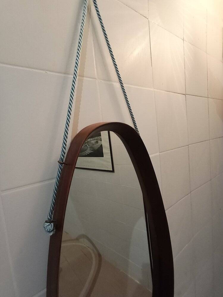 Vintage oval mirror, 1960s