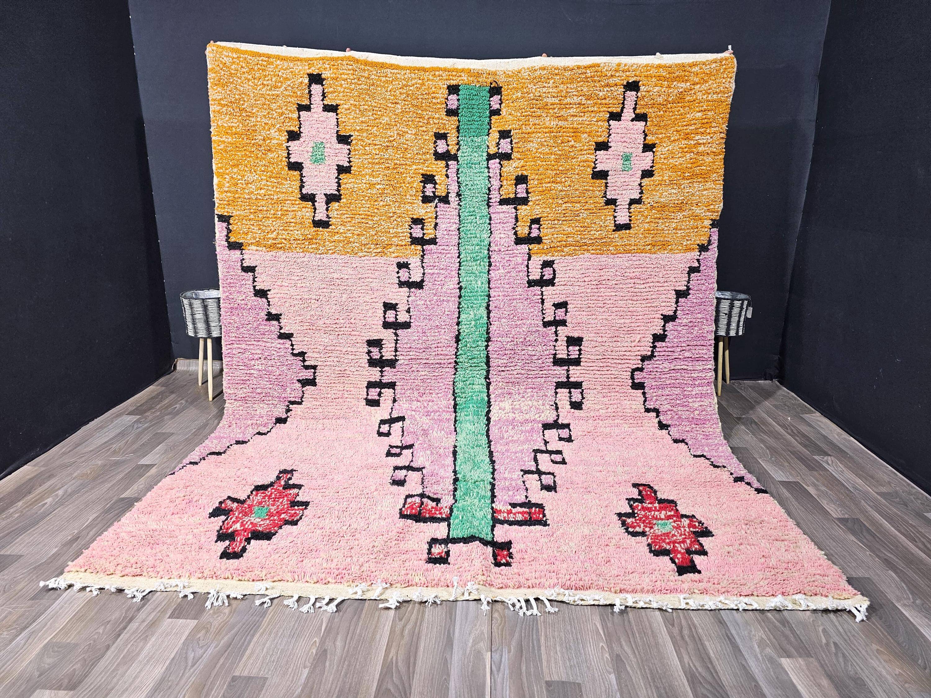Moroccan rug in pure wool 3 x 2 m