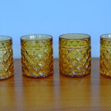 Set of 4 Pernod amber glasses