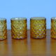 Set of 4 Pernod amber glasses