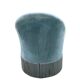 Toad armchair with vintage velvet blue fringe