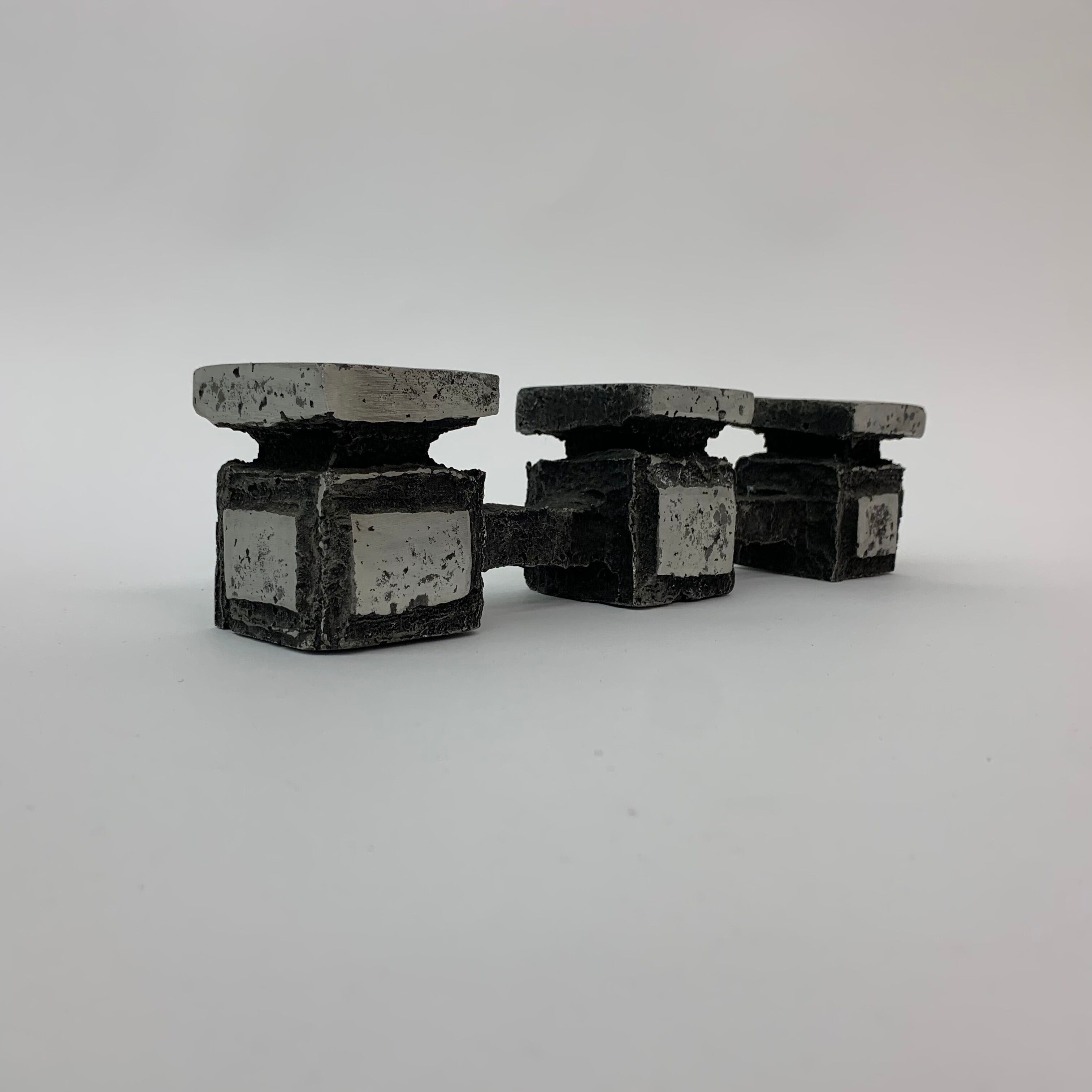 Mid-century design brutalist candle holder , 1970’s